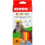 Kores Crayon de couleur "Kromas", tui en carton de 12,