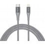 1886 câble Lightning 2 m Gris, Argent