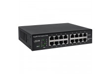 InLine® PoE + Hub d'injecteur réseau gigabit 8 ports (8x PoE +), 1 Go / s, 19 "(supports inclus), métal, sans ventilateur