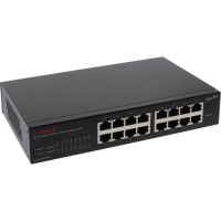 Commutateur Gigabit Longshine, 16 ports, LCS-GS8416, version 19 ", Web Smart SNMP, sans ventilateur