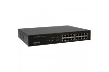 Commutateur réseau InLine® Gigabit 16 ports, 1 Go / s, 27,94 cm (11 "), métal, sans ventilateur, avec supports de montage de 19"