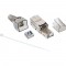 Fiche InLine® RJ45 Cat.6A 500 MHz, installable sur site, blindée