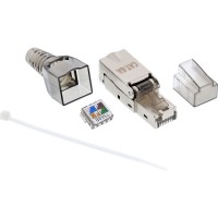 Fiche InLine® RJ45 Cat.6A 500 MHz, installable sur site, blindée