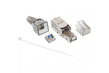 Fiche InLine® RJ45 Cat.6A 500 MHz, installable sur site, blindée