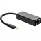 Câble adaptateur réseau InLine® USB 3.0 Gigabit eternet, fiche de type C