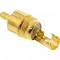Fiche mâle InLine® RCA en métal à souder, argent, anneau blanc, pour câble de 6mm