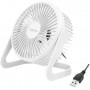 Ventilateur de bureau USB 6" 40dB - Blanc - 2 niveaux