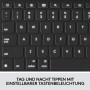 Logitech Combo Touch pour iPad (7e, 8e et 9e générations), Étui avec pavé tactile de précision, Clavier Allemand QWERTZ - Noir