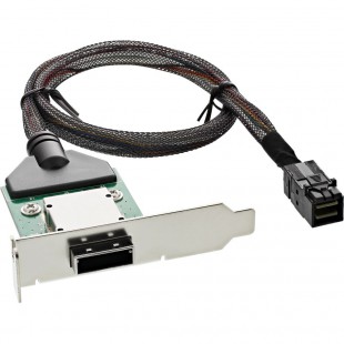 Support adaptateur InLine® SAS HD à profil bas ext. SFF-8088 à int. SFF-8643 0.5m