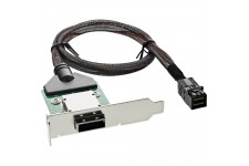 Support adaptateur InLine® SAS HD à profil bas ext. SFF-8088 à int. SFF-8643 0.5m