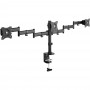 Support de bureau InLine® pour 3x TFT / LCD / LED jusqu'à 68cm 27 "max. 3x 8kg