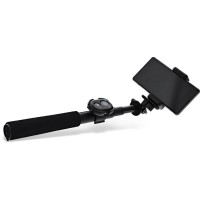 InLine® Selfie Stick 4 Pieds avec Mini Trépied en aluminium noir max. 0.75m