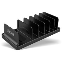 Support multiple InLine® à 6 compartiments pour bureau / étagère, noir