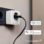 Homematic IP HMIP-PS-2 Prise Intelligente 3680 W Maison Blanc