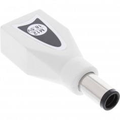 InLine® Switch Plug M12 (18.5V) pour alimentation universelle 90W / 120 W blanc