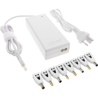 Adaptateur d'alimentation pour ordinateur portable InLine® 90W USB 100 - 240V blanc incl. 8 astuces