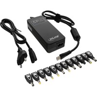 Adaptateur d'alimentation pour ordinateur portable InLine® 90W + USB 100-240V + 12 astuces