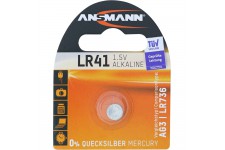 Ansmann pile bouton 1,5V alcaline type LR41 (5015332)