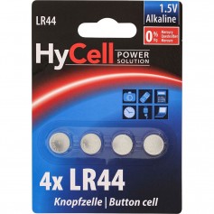Pile bouton alcaline HyCell, type LR44, 4 pièces Pack