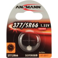 Cellule de monnaie ANSMANN en oxyde d'argent, 1,55 V, 377 / SR66 (1516-0019), un blister reconstitué