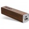 InLine® USB PowerBank 3.000mAh «woodpower edge» avec écran à LED en bois de noyer véritable