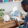 Ventilateur de bureau USB 6" 40dB - Blanc - 2 niveaux