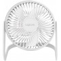 Ventilateur de bureau USB 6" 40dB - Blanc - 2 niveaux