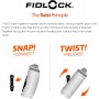 Gourde Connectector Twist Noir transparent 590 ml