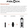Gourde Connectector Twist Noir transparent 590 ml