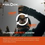 Gourde Connectector Twist Noir transparent 590 ml