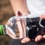 Gourde Connectector Twist Noir Transparent 450 ml