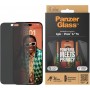 PanzerGlass - Privacy Screen Protector iPhone 15 Pro Max - Ultra-Wide Fit w. EasyAligner