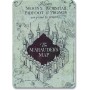 Harry Potter panneau métal Marauders Map 15 x 21 cm