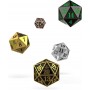 Oakie Doakie Dice set dés Spindown D20 Metal (5)