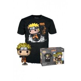 Naruto POP! & Tee set figurine et T-Shirt Naruto Running (L)