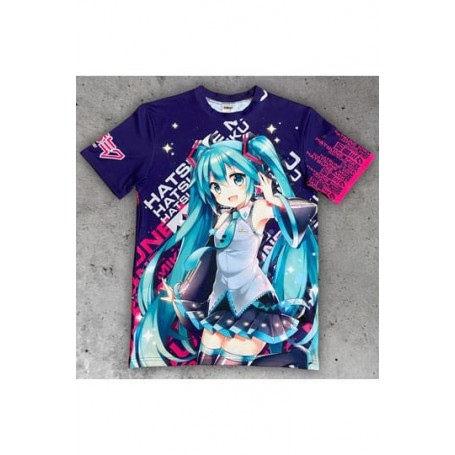 Hatsune Miku T-Shirt Expressive Vibes (L)