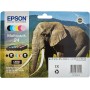 Epson Cartouche Multipack 24 "Eléphant" Claria Photo HD - Noir + 5 Couleurs