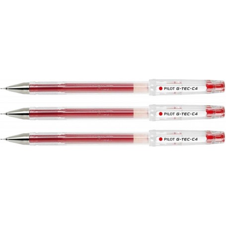 Pilot G TEC C4 stylos a encre gel Rouge