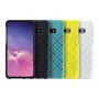 Double coque perforée blanche et jaune EF-XG970CW Samsung pour Galaxy S10e G970