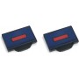 TRODAT Cassettes encreur de rechange pour tampon 6/56/2 Bicolore Bleu - Rouge