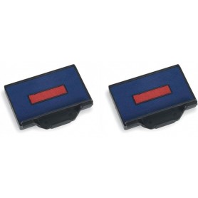TRODAT Cassettes encreur de rechange pour tampon 6/56/2 Bicolore Bleu - Rouge