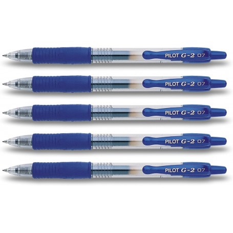 PILOT Stylos bille a encre gel G2 07 Pte Moyenne Bleu