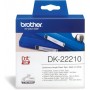 Brother DK-22210 | Rouleau de Papier Continu, Original | Noir sur Blanc | 29 mm x 30,48 m