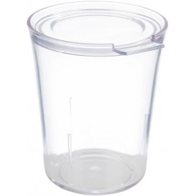 APS Gobelet avec couvercle SUPER CUP, 16 pièces, transparent