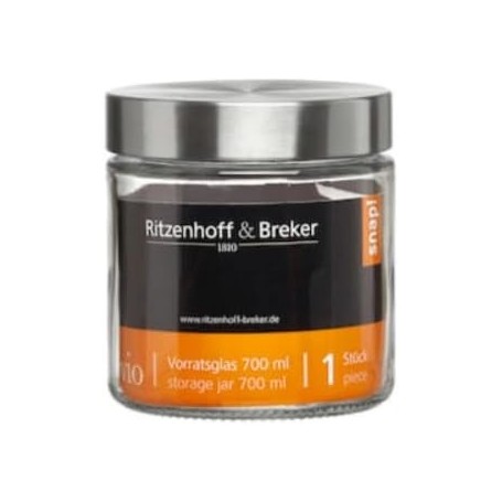 Lot de 4 : Ritzenhoff & Breker Bocal 'VIO', rond, 0,7 l