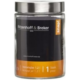 Lot de 4 : Ritzenhoff & Breker Bocal 'VIO', rond, 1,2 l