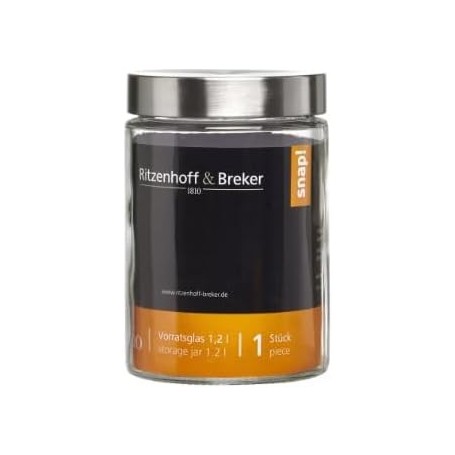 Lot de 4 : Ritzenhoff & Breker Bocal 'VIO', rond, 1,2 l