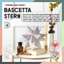folia Feuilles de papier pliable étoile Bascetta, blanc /