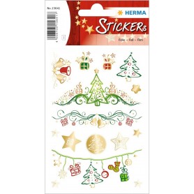 HERMA Creative Sticker 15641 Lot de 15 stickers de Noël en film transparent permanent Motif rêves de Noël