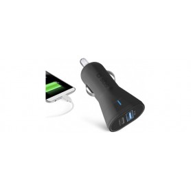Chargeur de voiture SBS 15W USB-C 3A / USB-A 2.1A Black